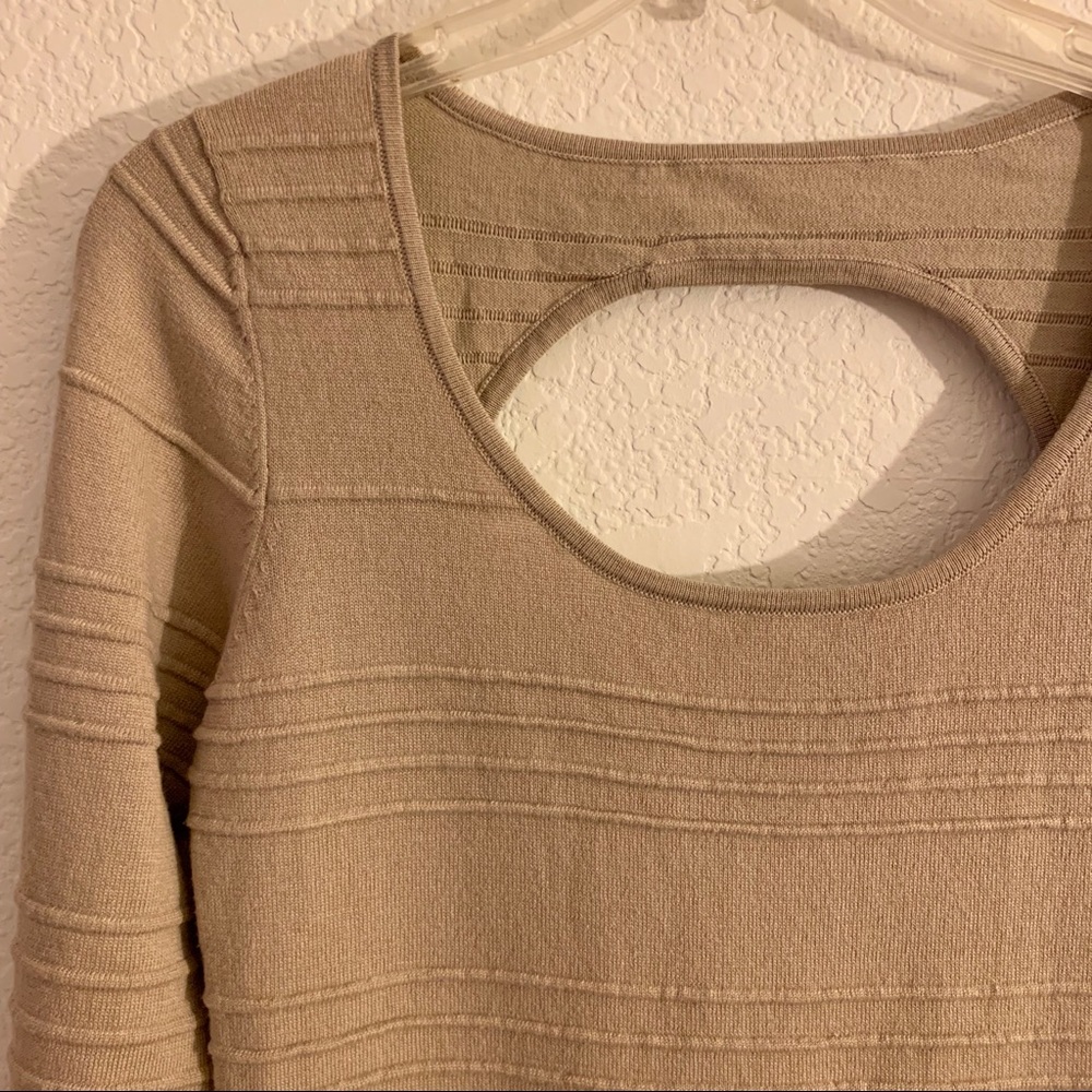 Derek Heart Bodycon Bandage Open Back Dress